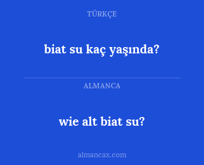 wie alt biat su? - biat su kaç yaşında?