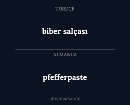 biber salçası - pfefferpaste