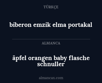 äpfel orangen baby flasche schnuller - biberon emzik elma portakal