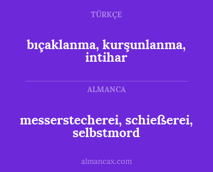 messerstecherei, schießerei, selbstmord - bıçaklanma, kurşunlanma, intihar
