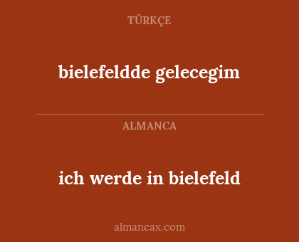 bielefeldde gelecegim - ich werde in bielefeld