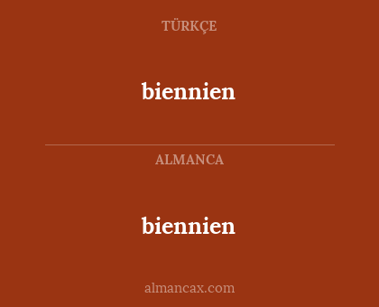 biennien - biennien