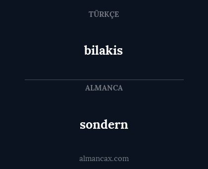 sondern - bilakis