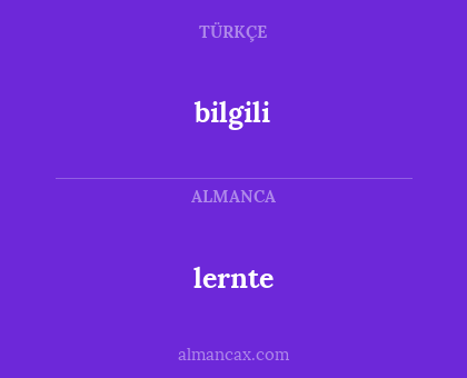 lernte - bilgili