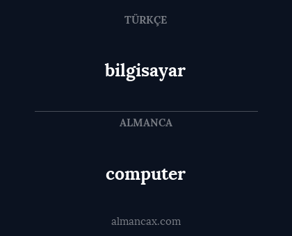 computer - bilgisayar