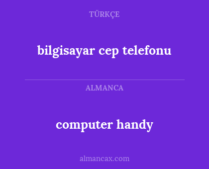 computer handy - bilgisayar cep telefonu