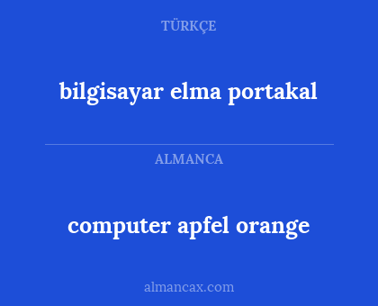 computer apfel orange - bilgisayar elma portakal