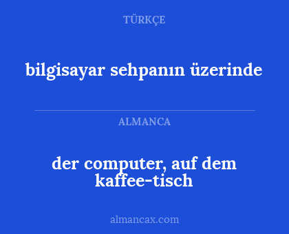 der computer, auf dem kaffee-tisch - bilgisayar sehpanın üzerinde
