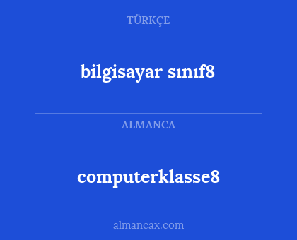 computerklasse8 - bilgisayar sınıf8