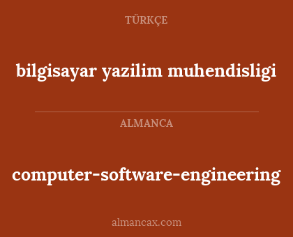 computer-software-engineering - bilgisayar yazilim muhendisligi