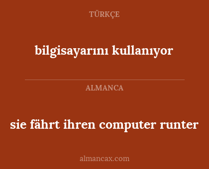 sie fährt ihren computer runter - bilgisayarını kullanıyor
