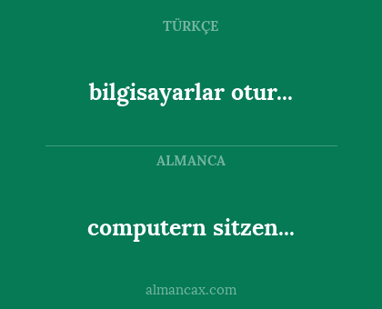 computern sitzen... - bilgisayarlar otur...