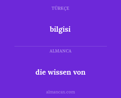 die wissen von - bilgisi