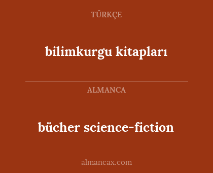 bücher science-fiction - bilimkurgu kitapları
