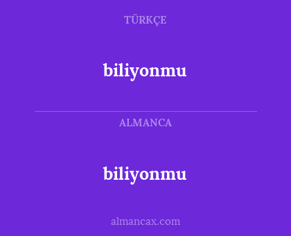 biliyonmu - biliyonmu