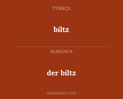 biltz - der biltz