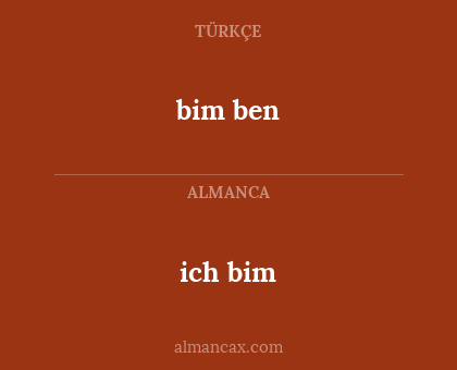 ich bim - bim ben