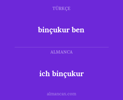 binçukur ben - ich binçukur