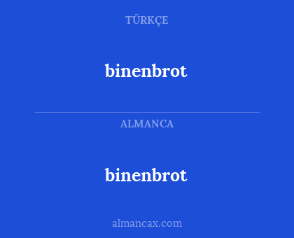 binenbrot - binenbrot
