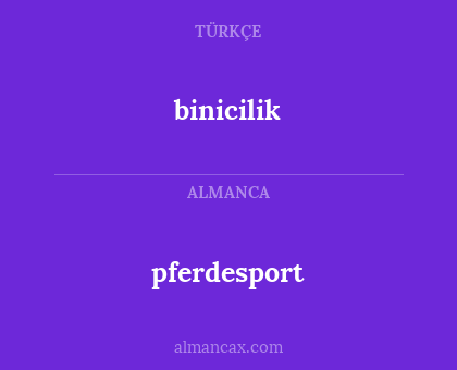 pferdesport - binicilik