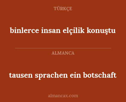 tausen sprachen ein botschaft - binlerce insan elçilik konuştu