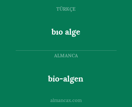 bio-algen - bıo alge
