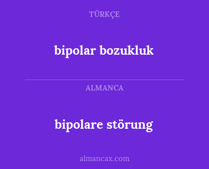 bipolare störung - bipolar bozukluk