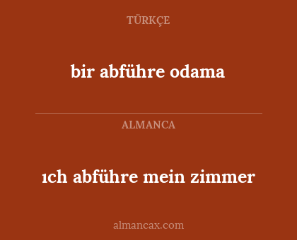 ıch abführe mein zimmer - bir abführe odama