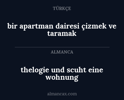 bir apartman dairesi çizmek ve taramak - thelogie und scuht eine wohnung