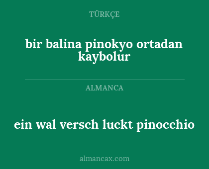 ein wal versch luckt pinocchio - bir balina pinokyo ortadan kaybolur