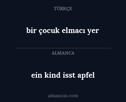 bir çocuk elmacı yer - ein kind isst apfel
