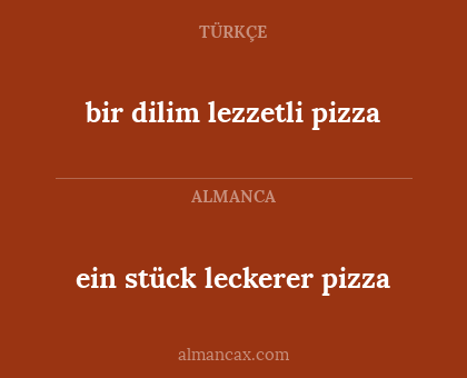 ein stück leckerer pizza - bir dilim lezzetli pizza