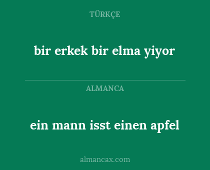 ein mann isst einen apfel - bir erkek bir elma yiyor