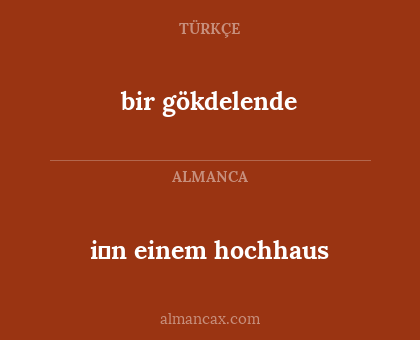 bir gökdelende - i̇n einem hochhaus