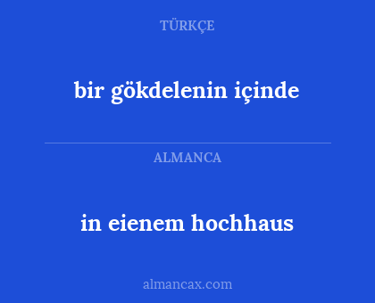 in eienem hochhaus - bir gökdelenin içinde