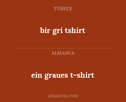 ein graues t-shirt - bir gri tshirt
