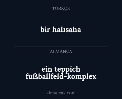 ein teppich fußballfeld-komplex - bir halısaha