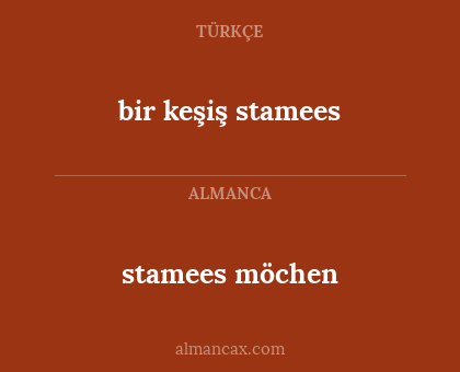 bir keşiş stamees - stamees möchen