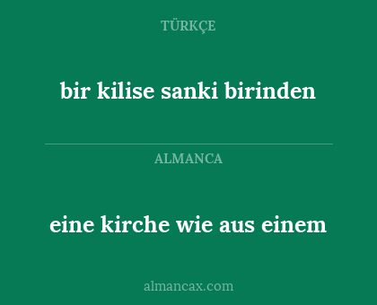 eine kirche wie aus einem - bir kilise sanki birinden