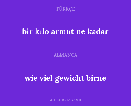 wie viel gewicht birne - bir kilo armut ne kadar