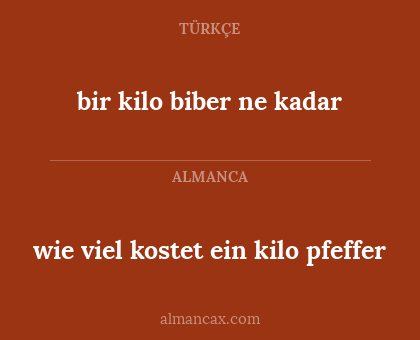 wie viel kostet ein kilo pfeffer - bir kilo biber ne kadar
