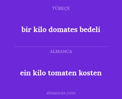 bir kilo domates bedeli - ein kilo tomaten kosten