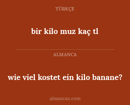 bir kilo muz kaç tl - wie viel kostet ein kilo banane?