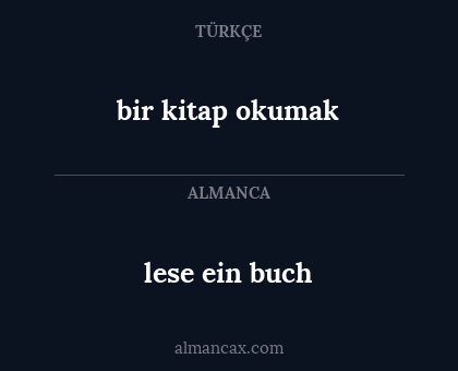 bir kitap okumak - lese ein buch