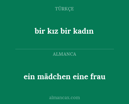 ein mädchen eine frau - bir kız bir kadın