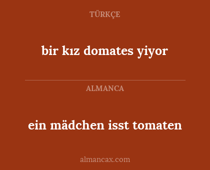 ein mädchen isst tomaten - bir kız domates yiyor