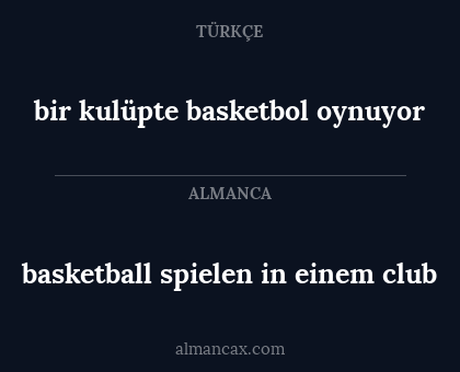 basketball spielen in einem club - bir kulüpte basketbol oynuyor