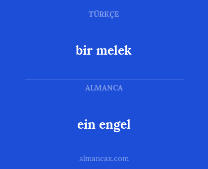 ein engel - bir melek