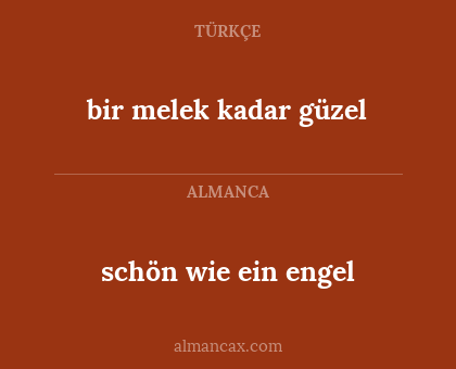 bir melek kadar güzel - schön wie ein engel