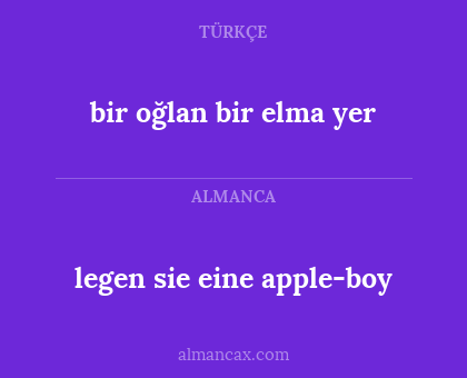 legen sie eine apple-boy - bir oğlan bir elma yer